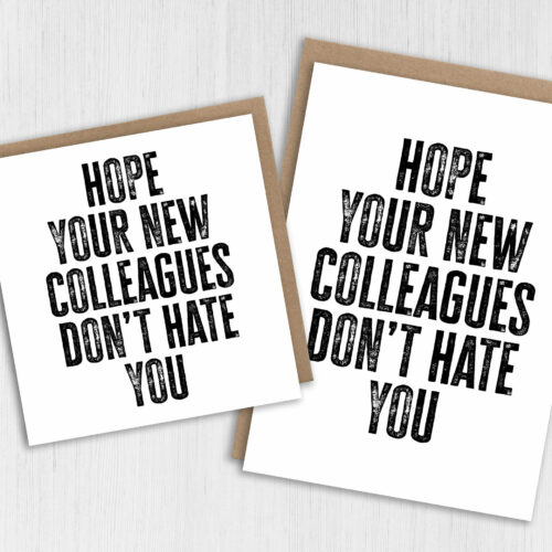 New job card: Hope your new colleagues don’t hate you – Prints With ...