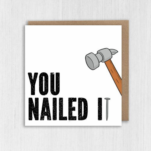 Congratulations card You nailed it Prints With Personality