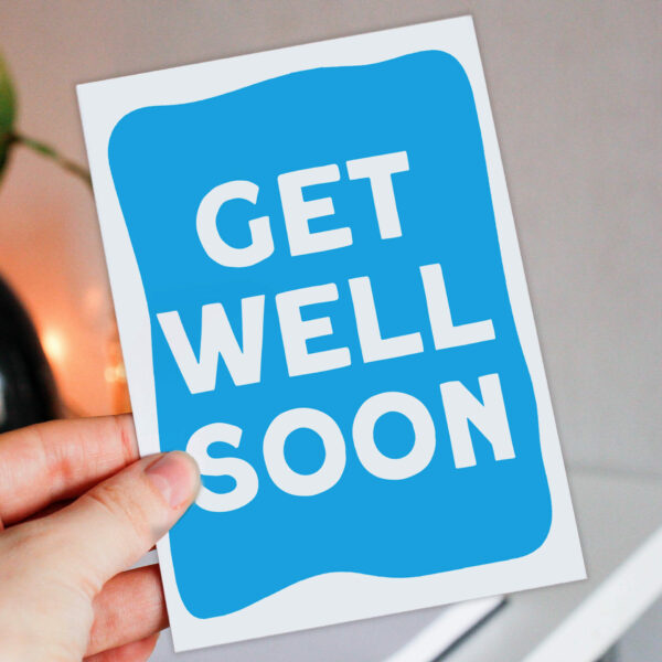 Get well soon, recovery, operation, hospital, thinking of you card (Size A6/A5/A4/Square 6x6")