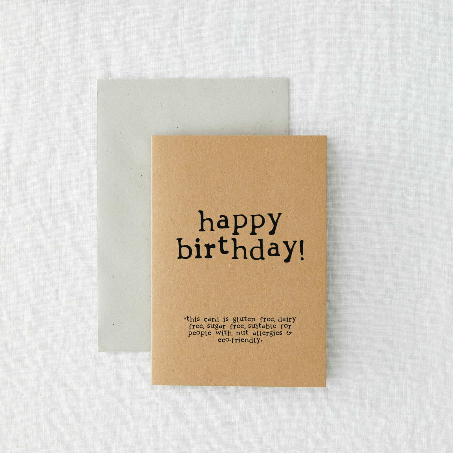 Birthday card: Gluten-free, dairy-free, sugar-free ...