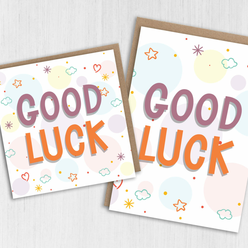 Good luck card: Stars and clouds – Prints With Personality