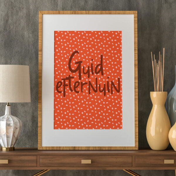 Guid efternuin Scottish, Scotland, Glasgow, Edinburgh dialect, phrases, sayings print, wall art, wall decor (Size: A5/A4/A3)