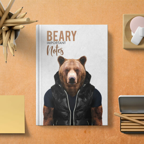 Beary important notes hardcover notebook (Animalyser)