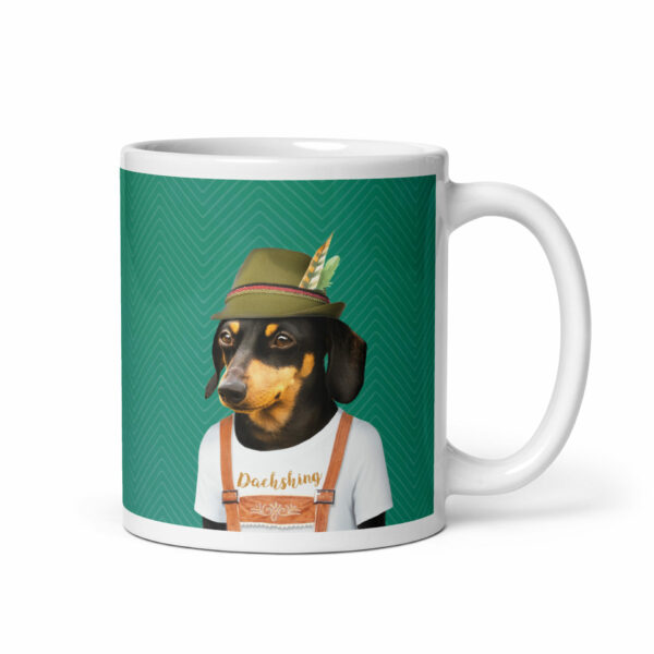 Dachshund, dog wearing clothes 11oz, 20z ceramic mug, unique gift, present, stocking filler, Secret Santa drinkware, cup for tea, coffee