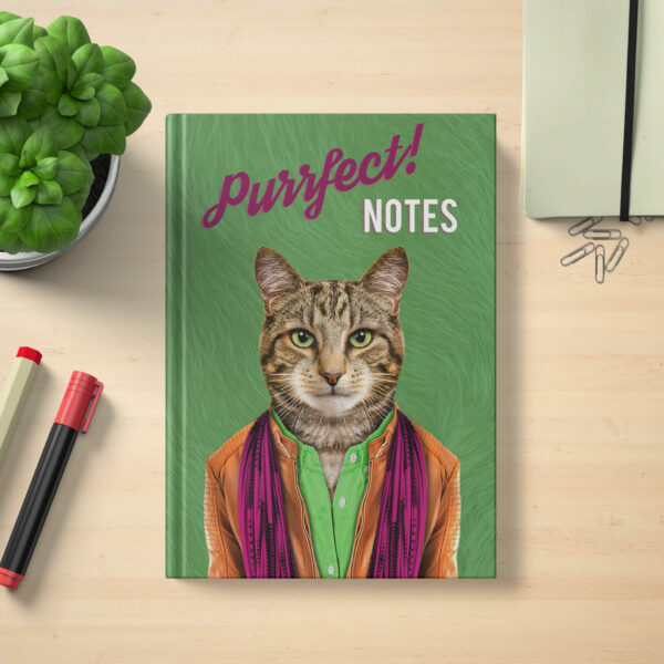 Purrfect notes cat hardcover notebook (Animalyser)