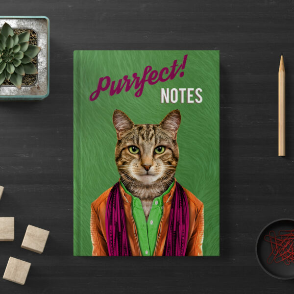 Purrfect notes cat hardcover notebook (Animalyser)