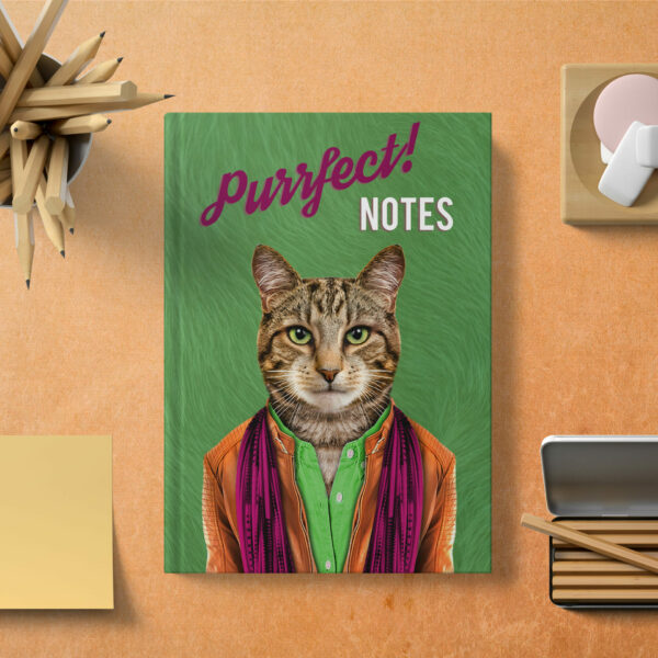 Purrfect notes cat hardcover notebook (Animalyser)