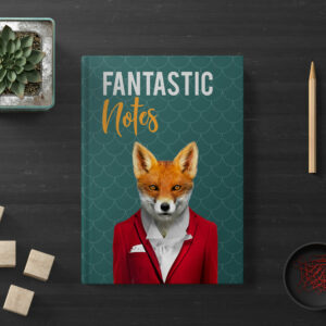 Fantastic notes fox hardcover notebook (Animalyser)