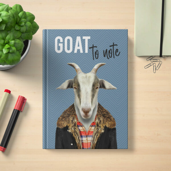 Goat to note hardcover notebook