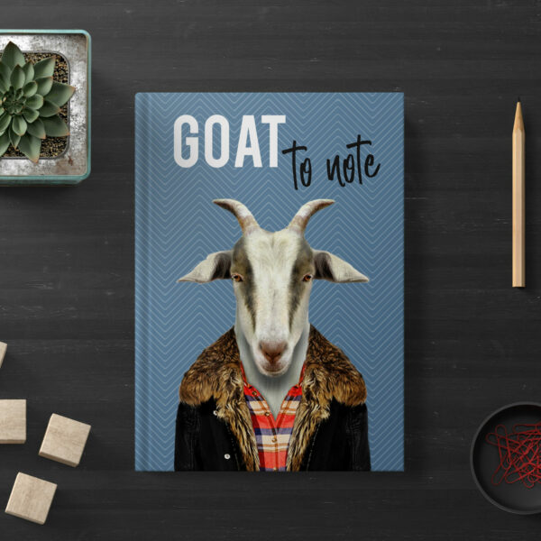 Goat to note hardcover notebook