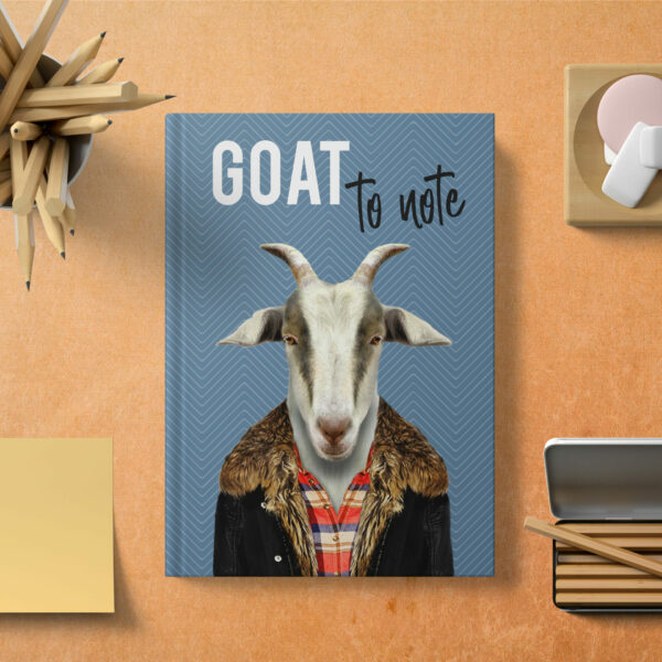 Goat to note hardcover notebook