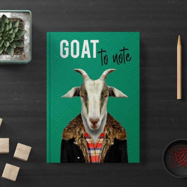 Goat to note hardcover notebook