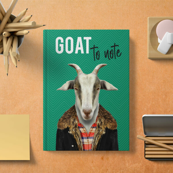 Goat to note hardcover notebook