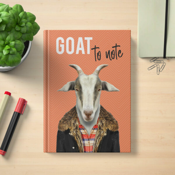 Goat to note hardcover notebook