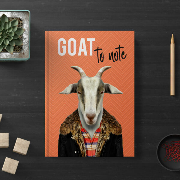 Goat to note hardcover notebook