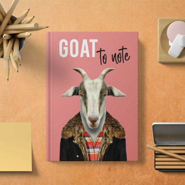 Goat to note hardcover notebook