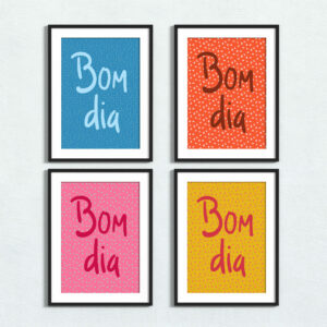 Bom dia Potteries, Stoke dialect and sayings print